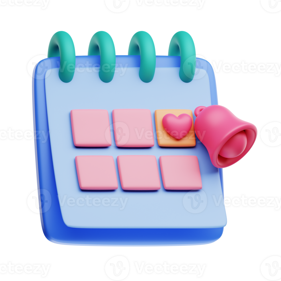 3D Illustration schedule date png