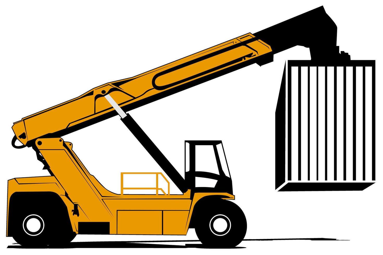 forklift big design vector art