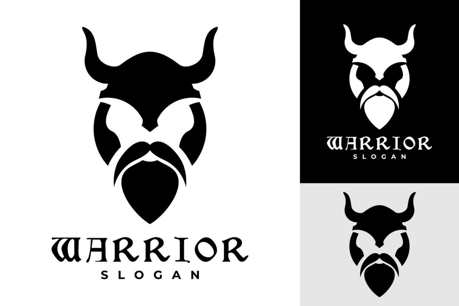 vector guerrero casco Caballero logo diseño