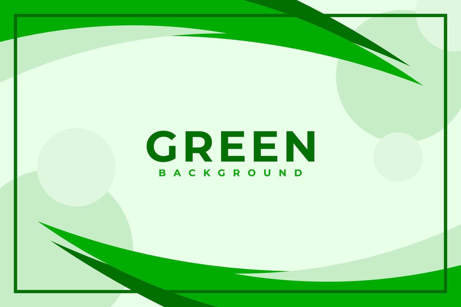 Green Abstract Background Vector Design