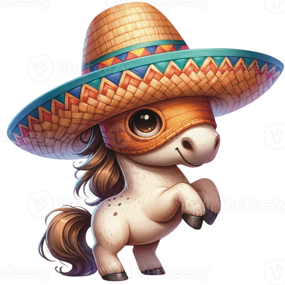 ai generiert cinco de Mayo Aquarell png Datei