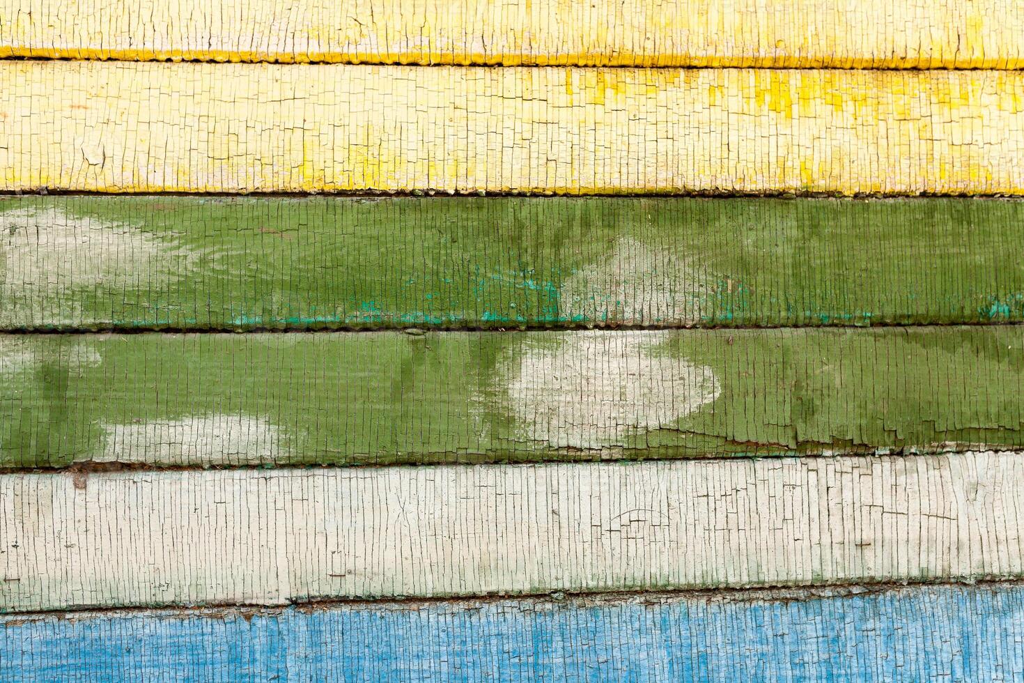 Texture wooden background of old wooden painted texture surface with peeling paint photo