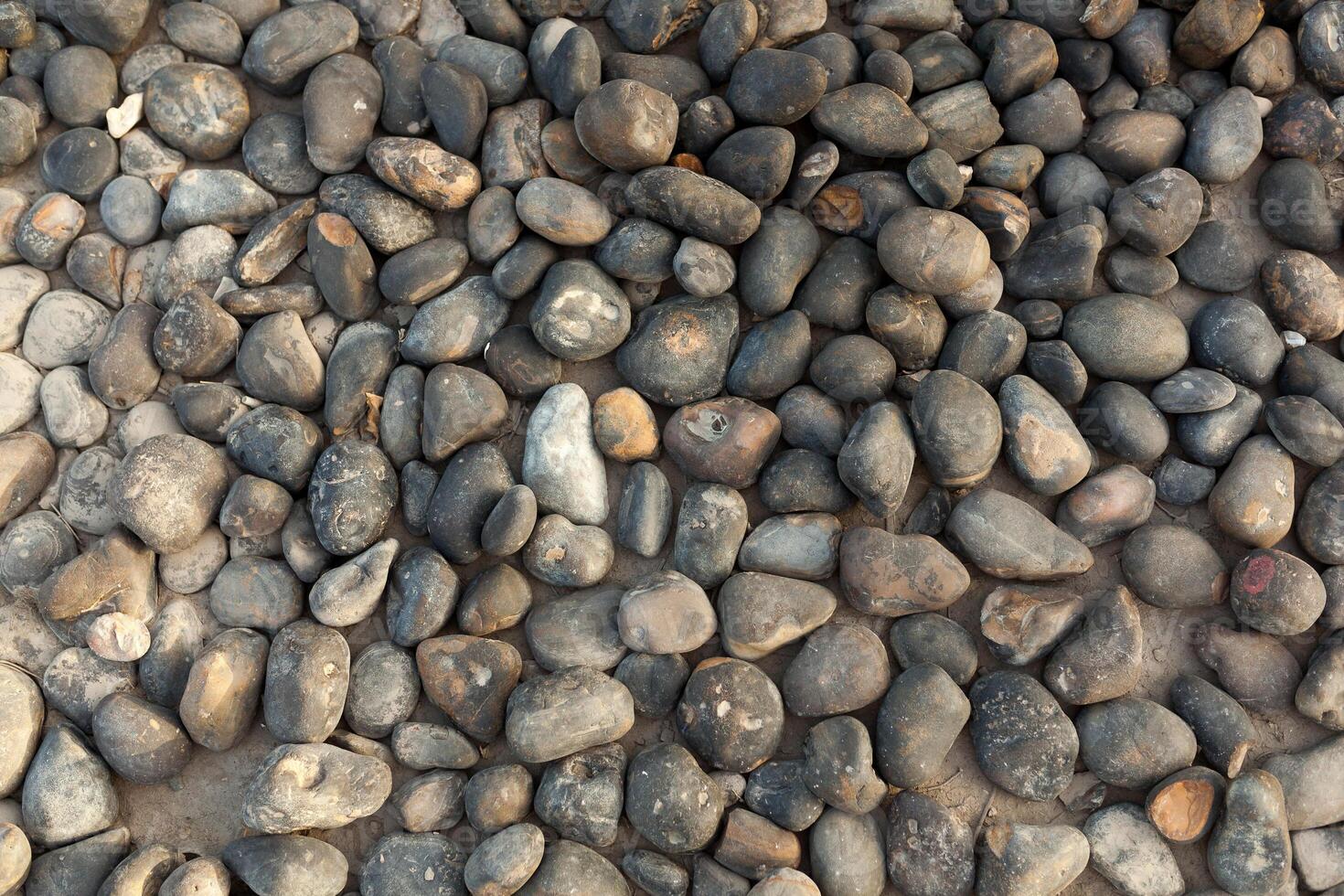 abstract sea stone texture. sea pebbles photo
