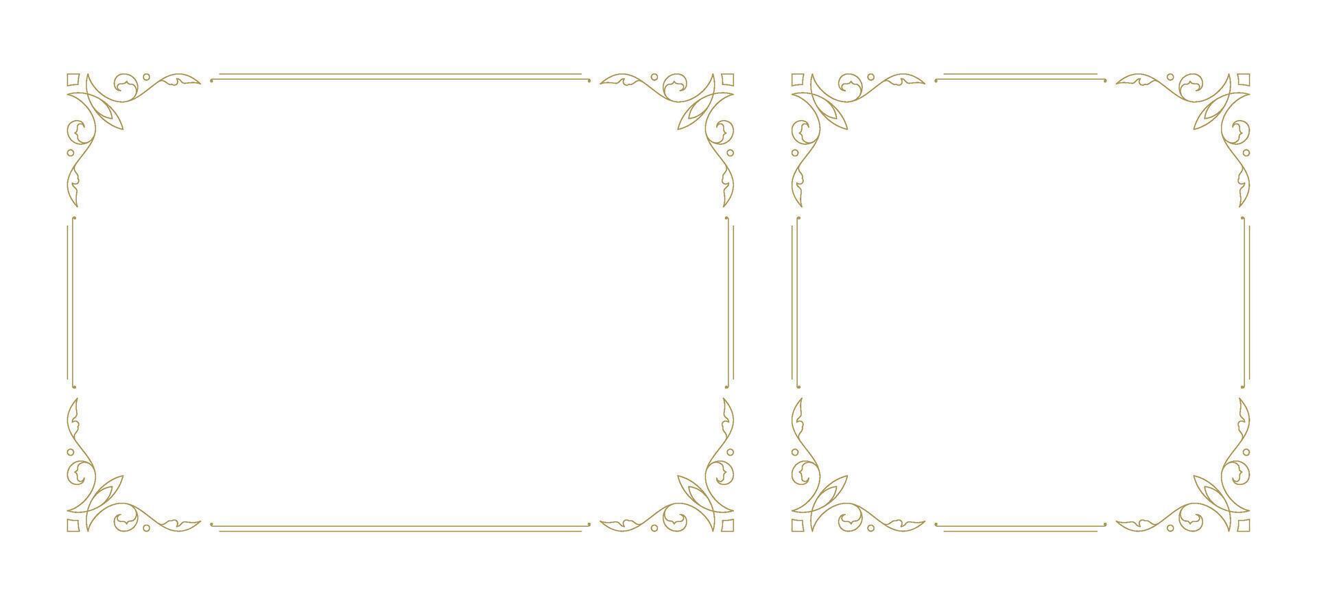 Decorative vintage ornament frame vector design element