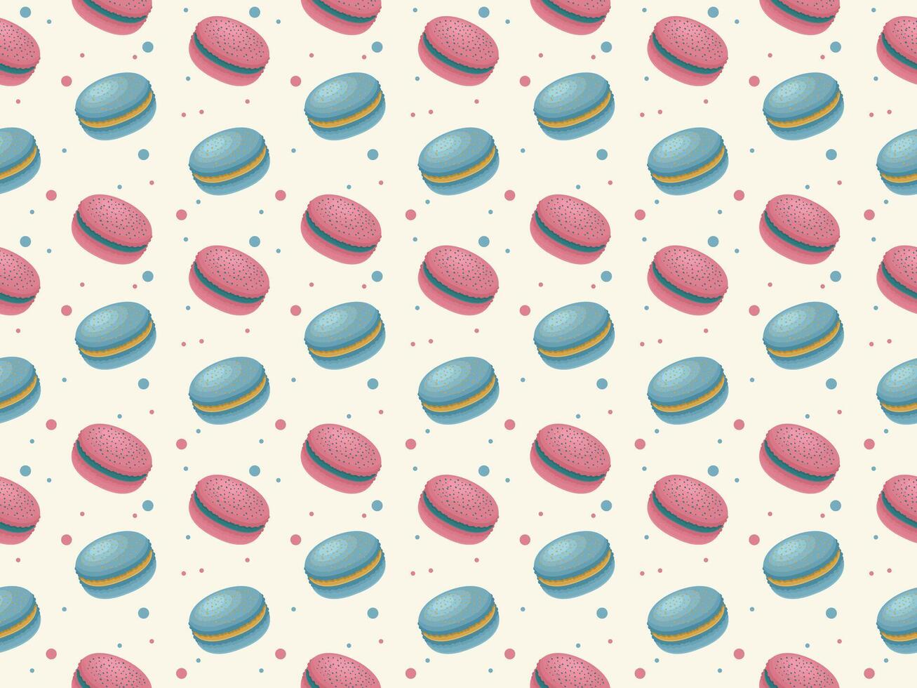 macaroon food vector pattern sugar cream pastry sweet colorful bakery eat dessert menu homemade cake