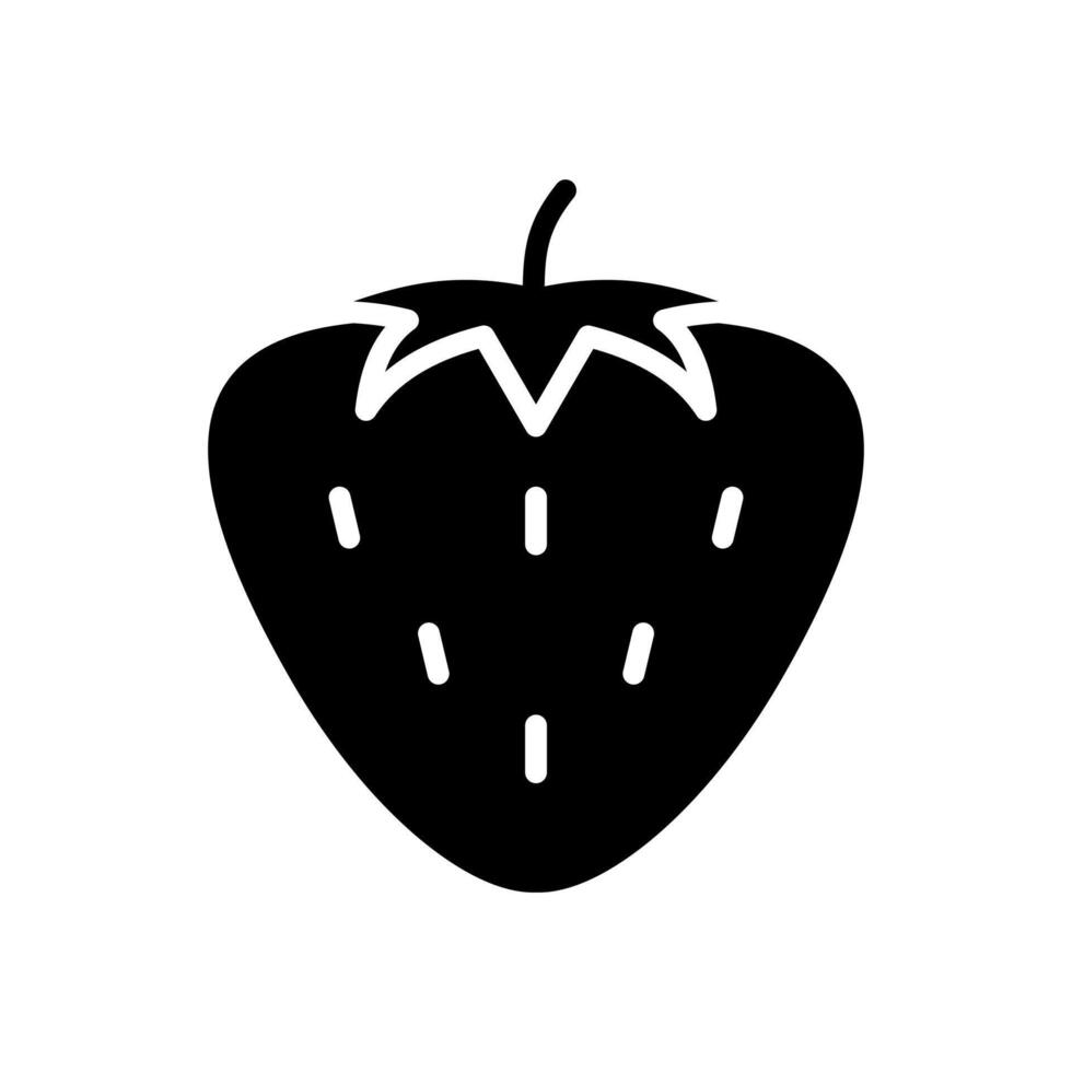 strawberry icon symbol vector template