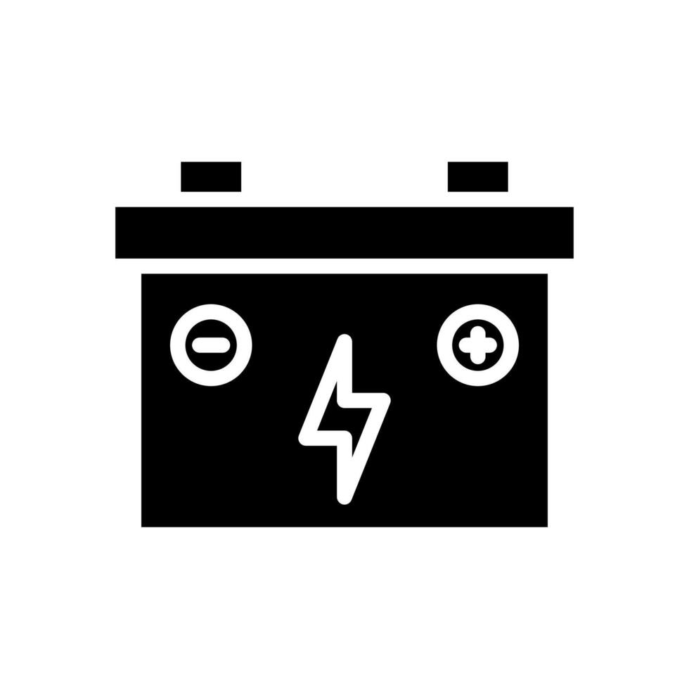 car battery icon symbol vector template