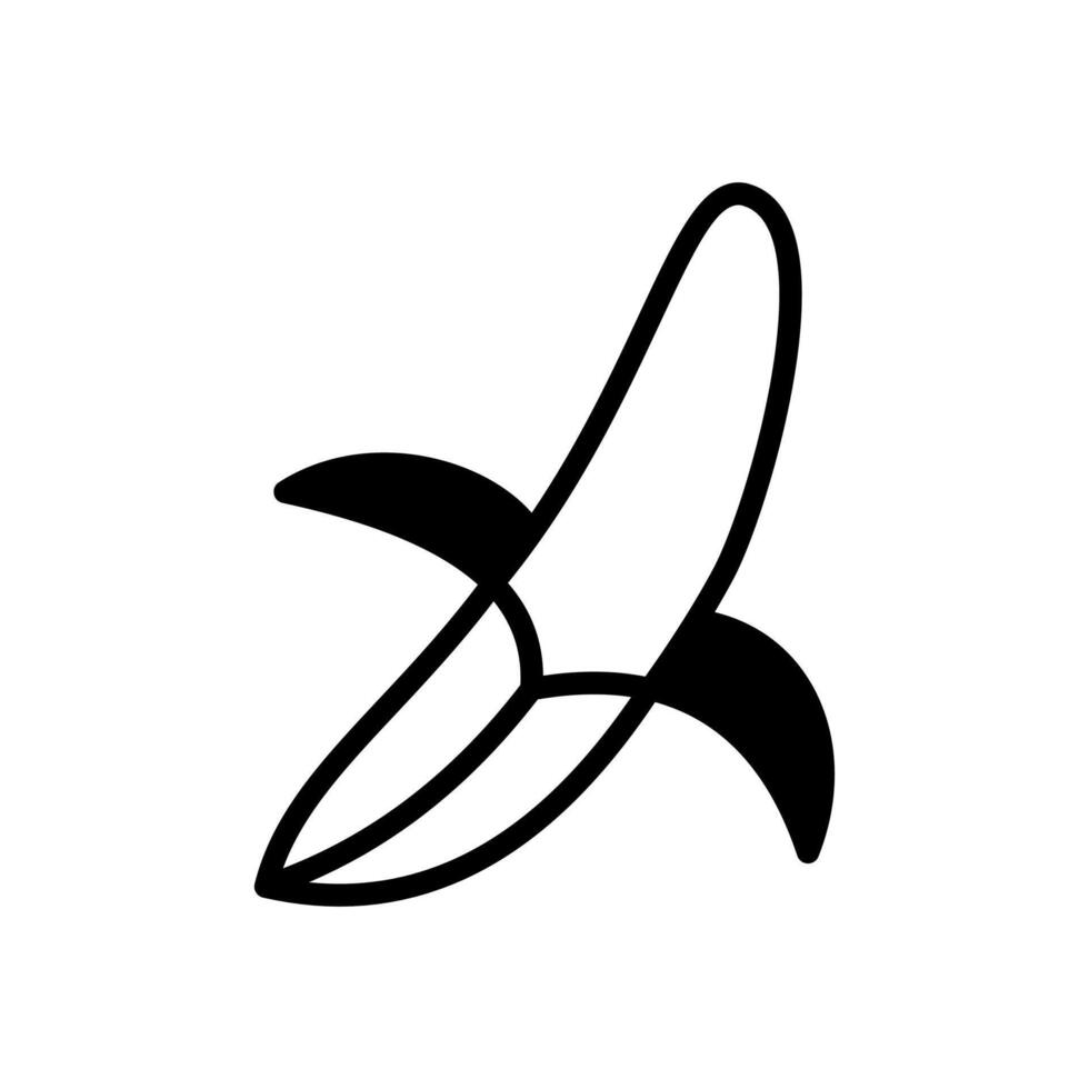 plátano icono símbolo vector modelo
