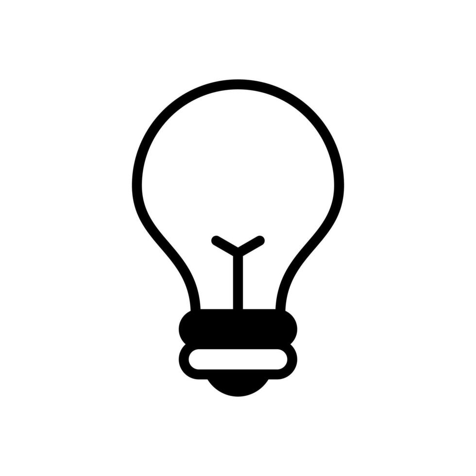 lámpara icono símbolo vector modelo
