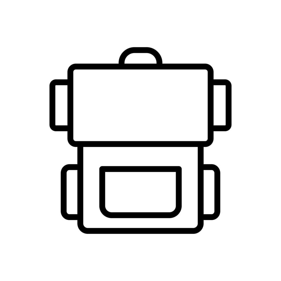 backpack icon symbol vector template