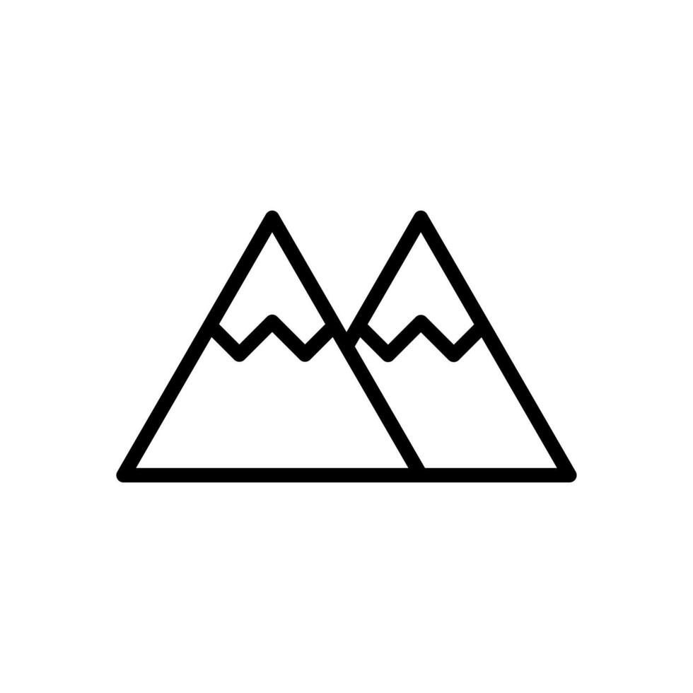 montaña icono símbolo vector modelo