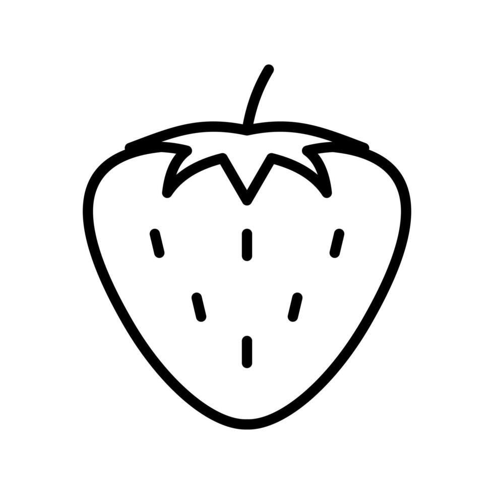 strawberry icon symbol vector template