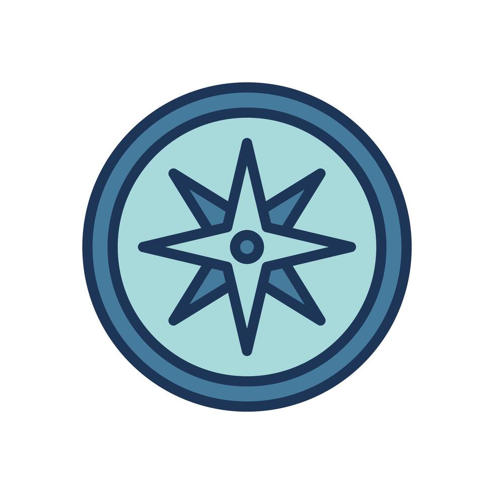 compass icon symbol vector template
