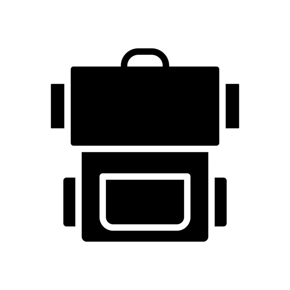 backpack icon symbol vector template