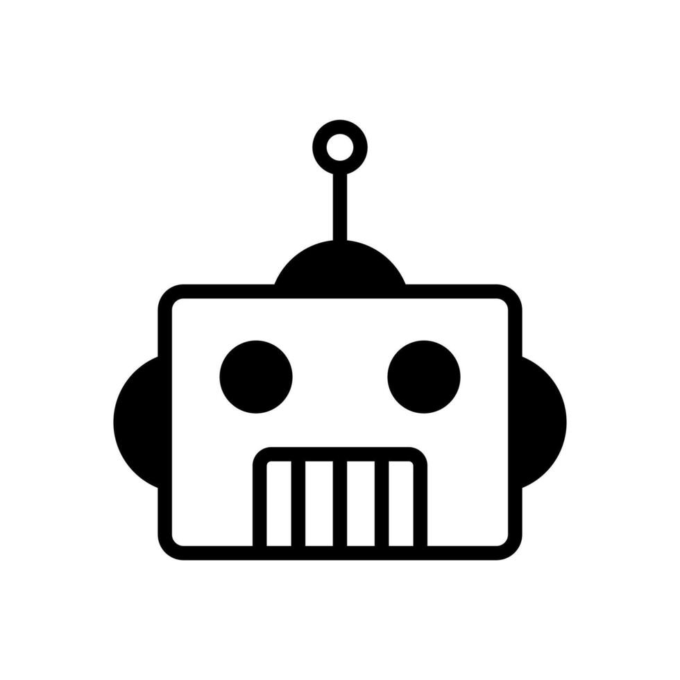 robot icono símbolo vector modelo