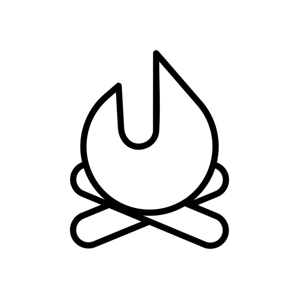 campfire icon symbol vector template