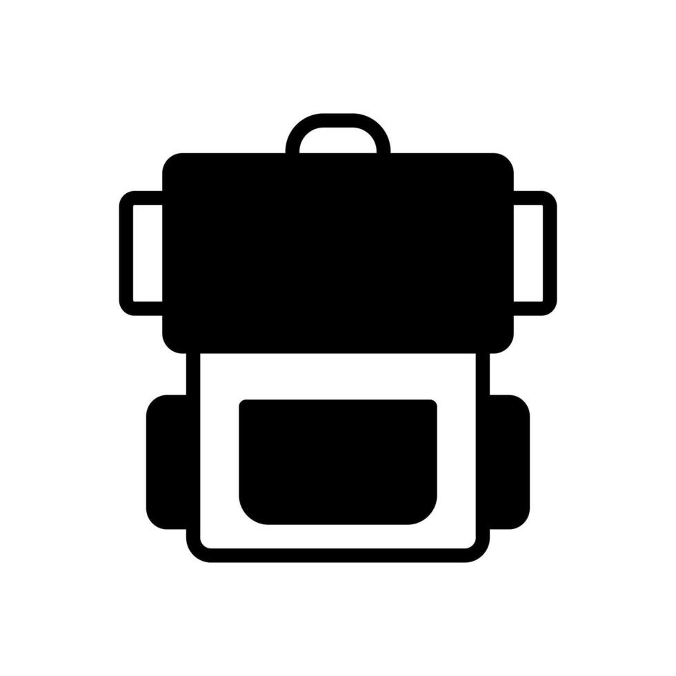 backpack icon symbol vector template