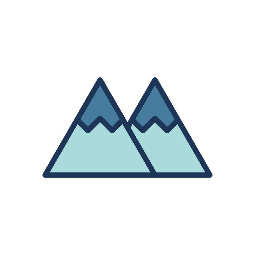 montaña icono símbolo vector modelo