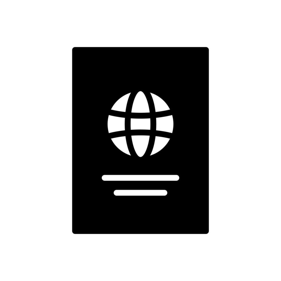 passport icon symbol vector template