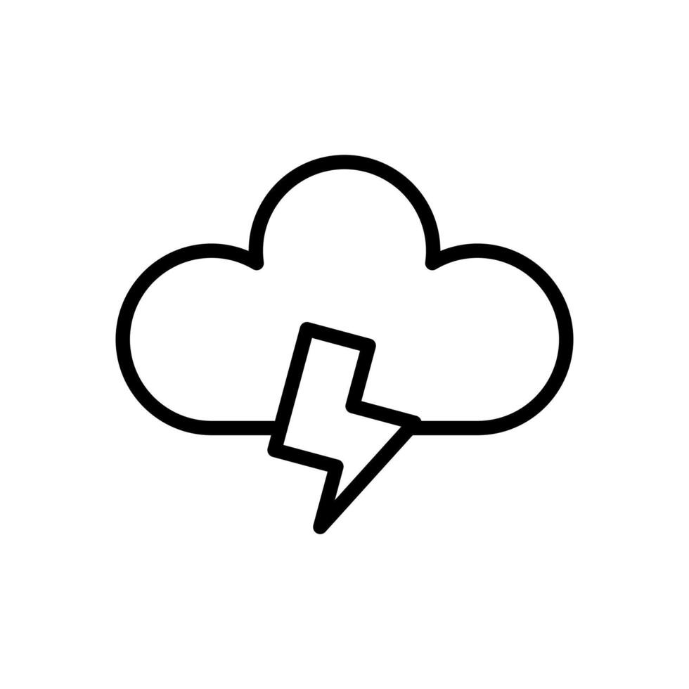 lightning icon symbol vector template