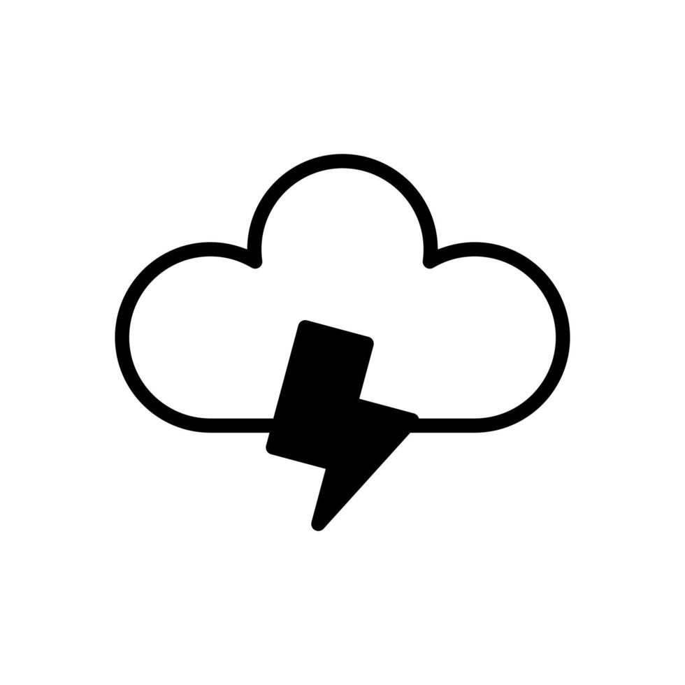 lightning icon symbol vector template