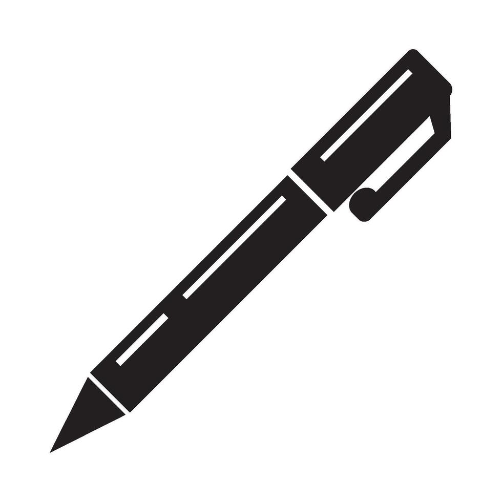 fountain pen icon logo vector design template