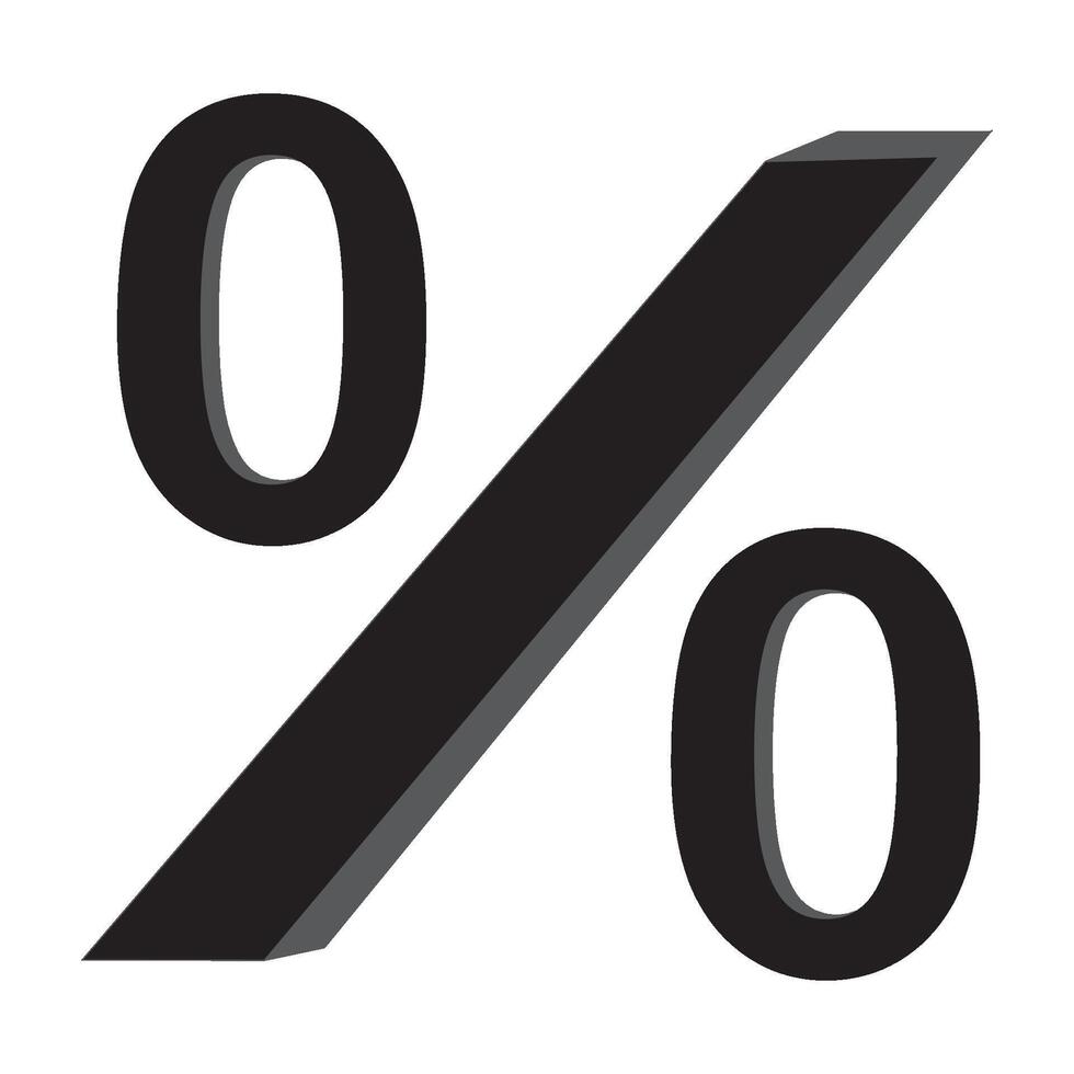 percent logo icon vector design template