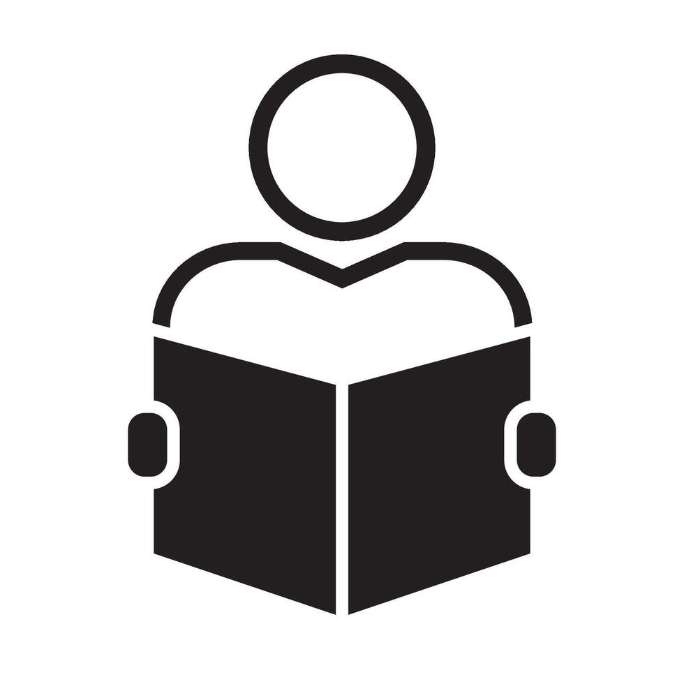 person reading icon vector illustration design