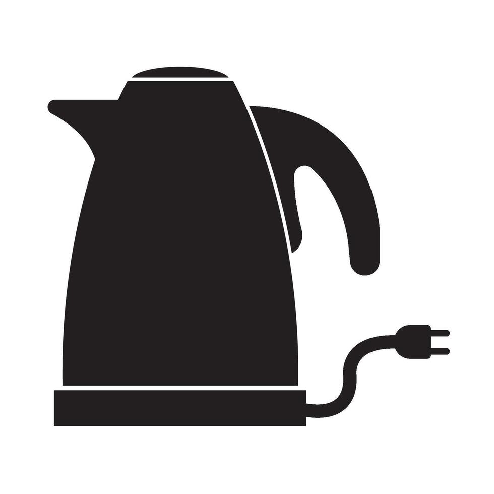 electric kettle icon logo vector design template