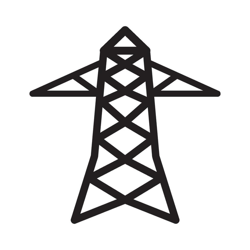 power pole icon logo vector design template