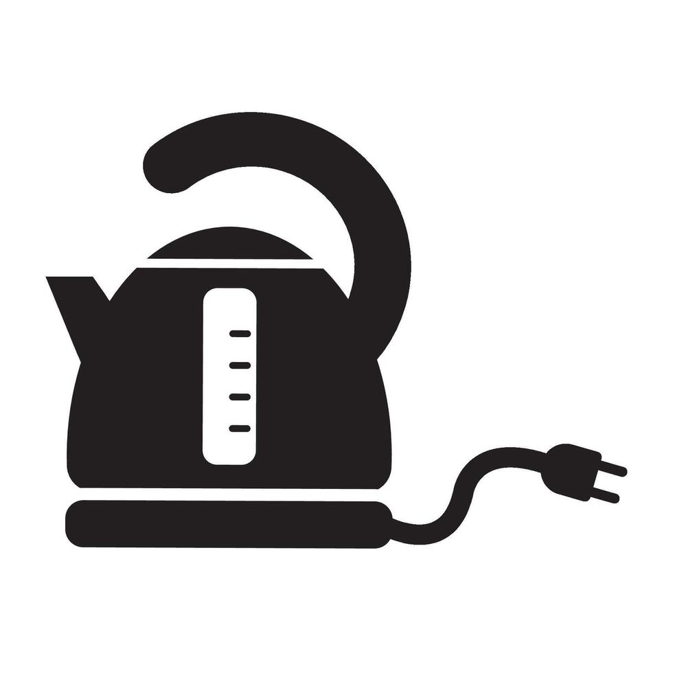 electric kettle icon logo vector design template