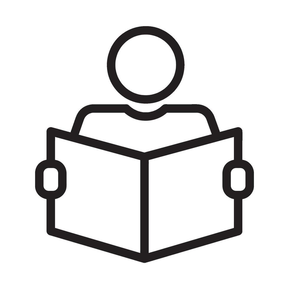 person reading icon vector illustration design