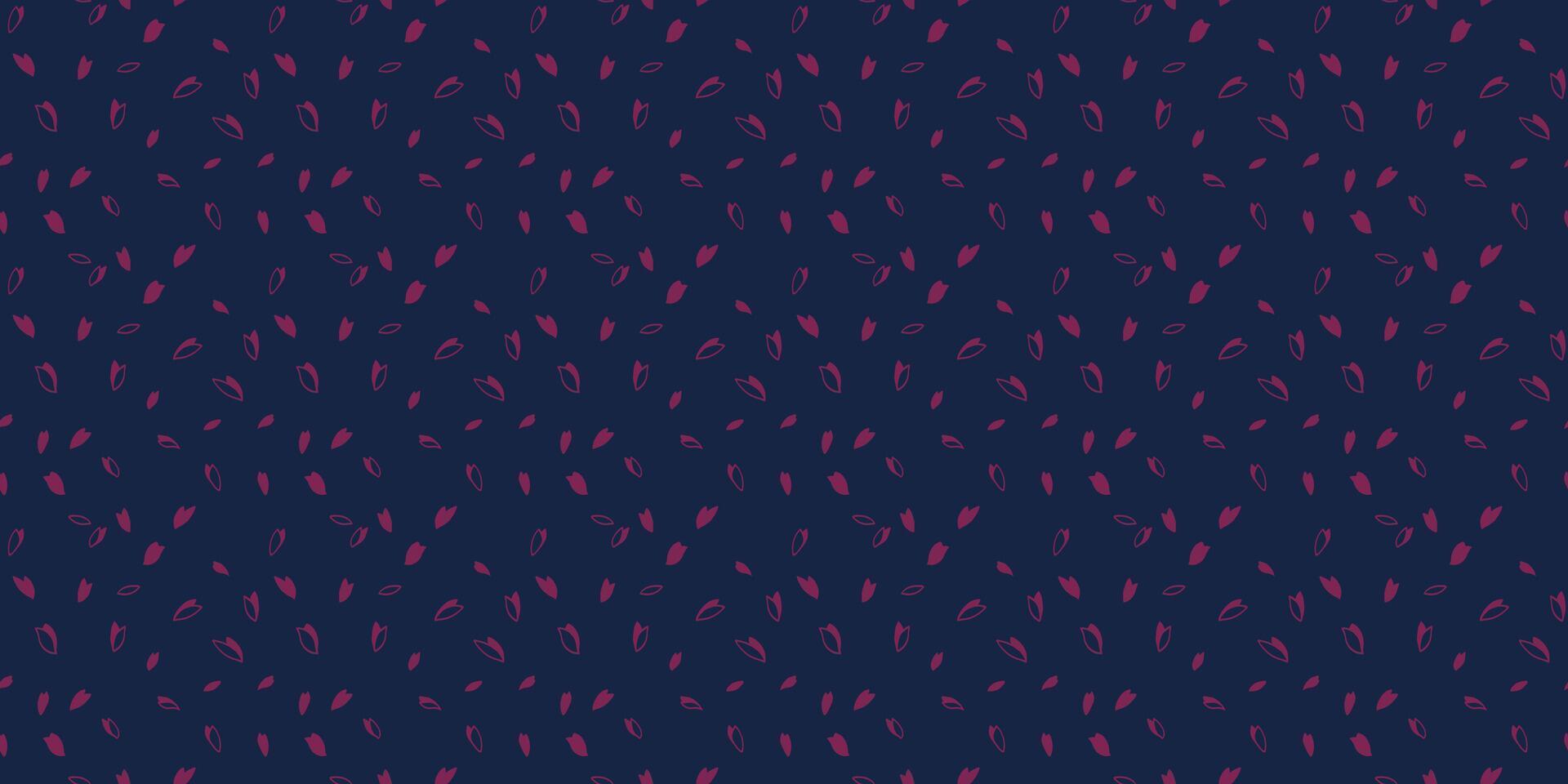 Simple creative polka dot, drops, spots seamless pattern. Random dots, snowflakes, circles, leaflets on a dark background. Vector hand drawn sketch. Design for fabric, textile, surface design