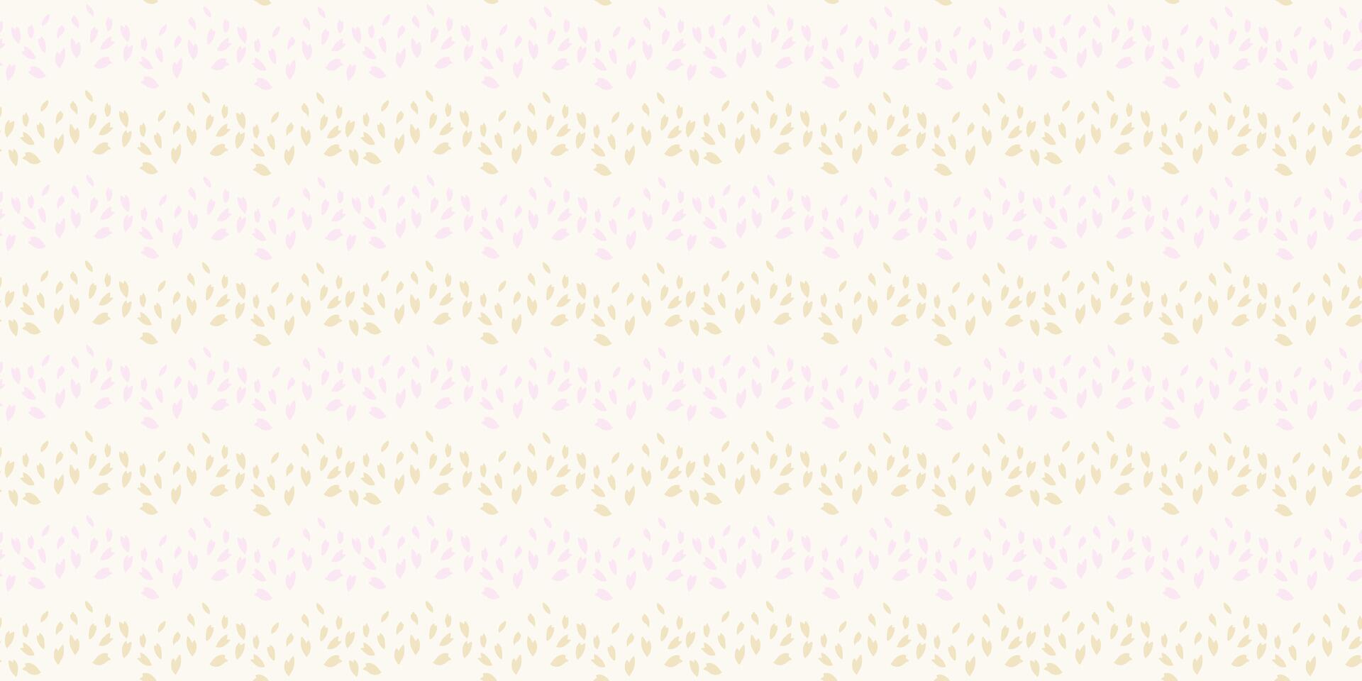 Light beige seamless pattern with striped zigzag in a dot. Pastel simple background with lines and texture dots, drops, spots. Vector hand drawn sketch shape printing. Design for fashion, textile