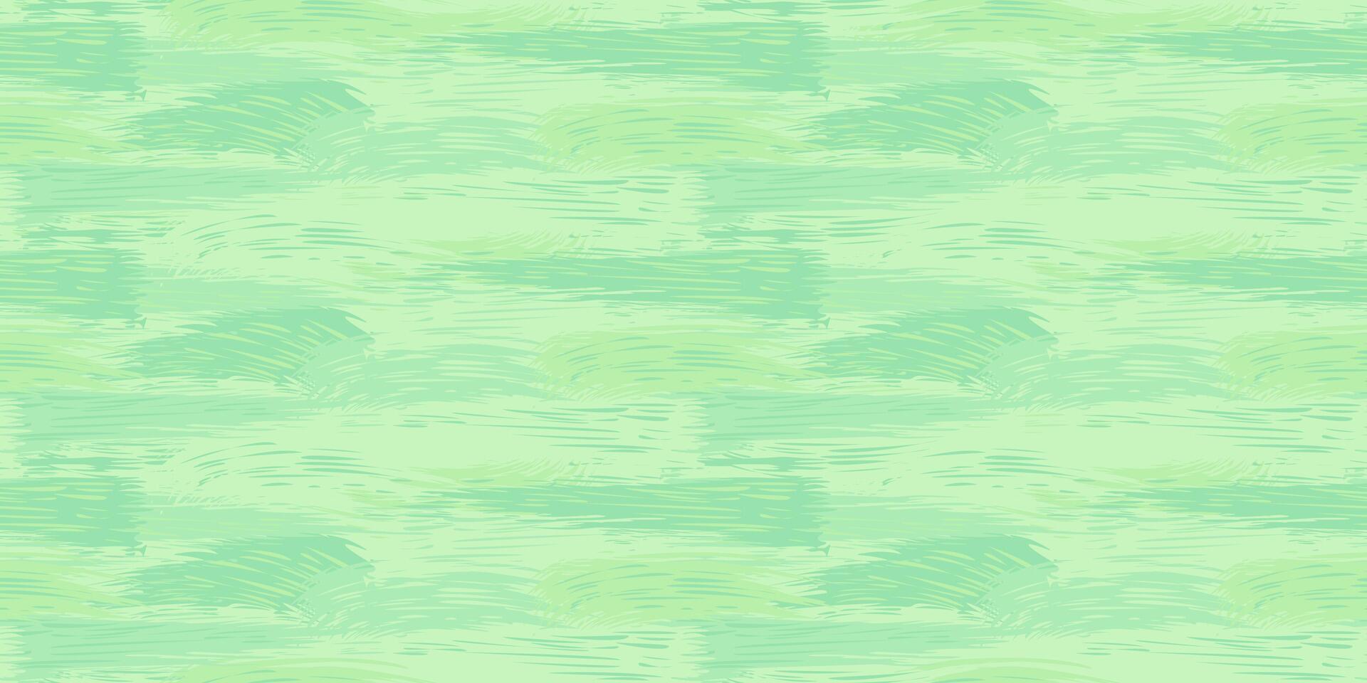 Monochrome oil dynamic brush strokes texture seamless pattern. Green splashes of paint. Vector hand drawn sketch. Abstract artistic print with stains, drops, spots horizontal lines. Collage