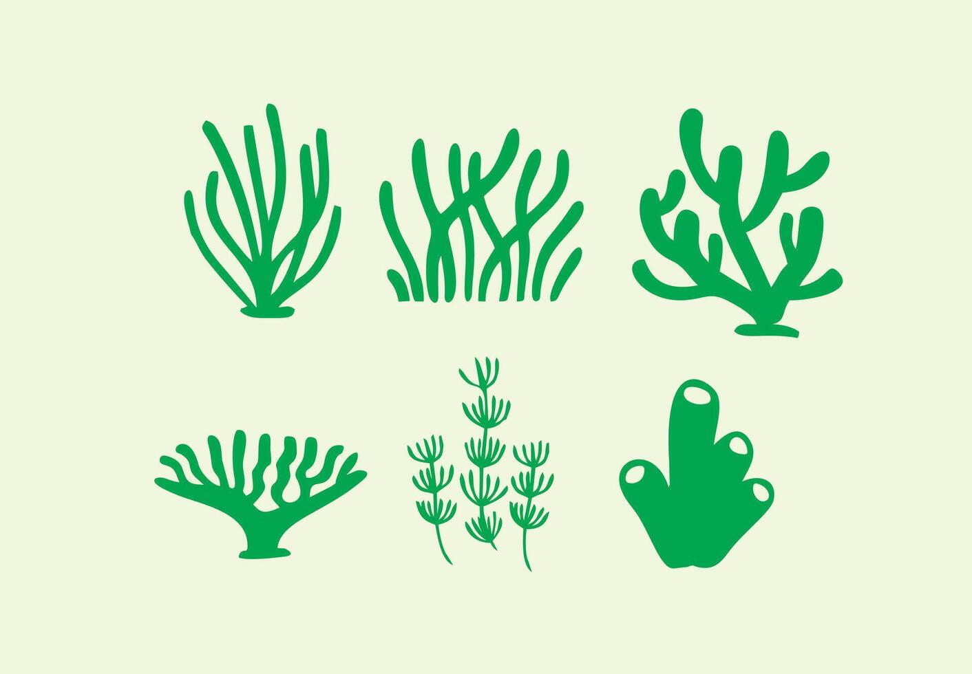 coral reef plant illustration design vector