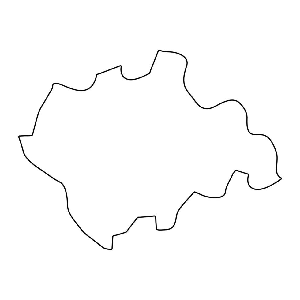 Ha Nam province map, administrative division of Vietnam. Vector illustration.
