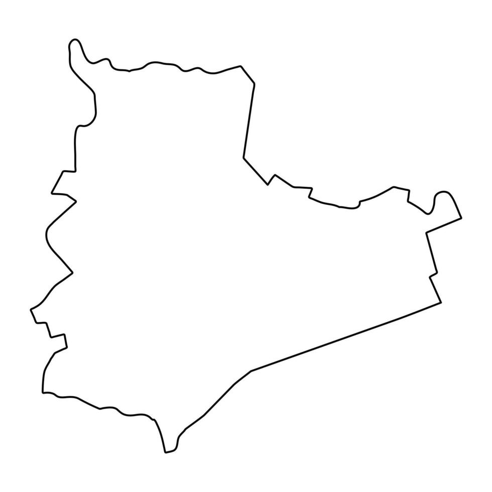 Bac Lieu province map, administrative division of Vietnam. Vector illustration.