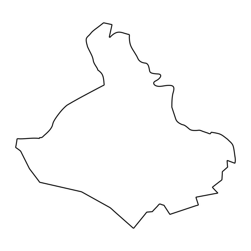 un giang provincia mapa, administrativo división de Vietnam. vector ilustración.