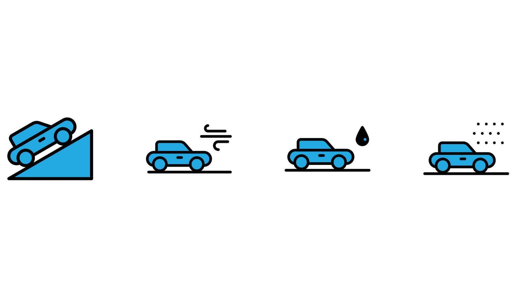 emergency accidents car and transportation vector