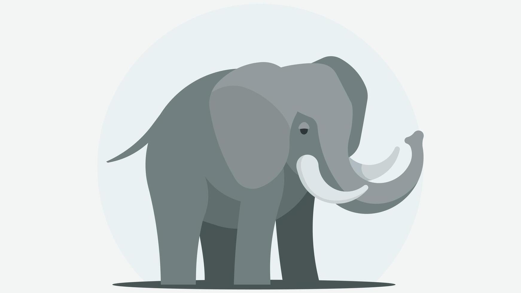 elephant animal children coloring book vector illustration