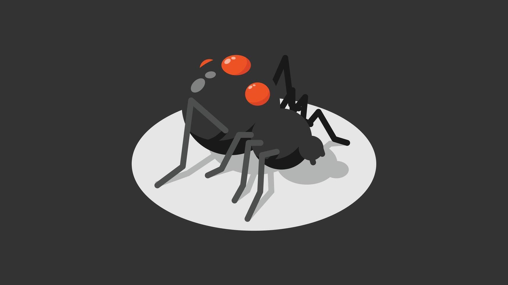 Insects and spiders isolated vector illustration