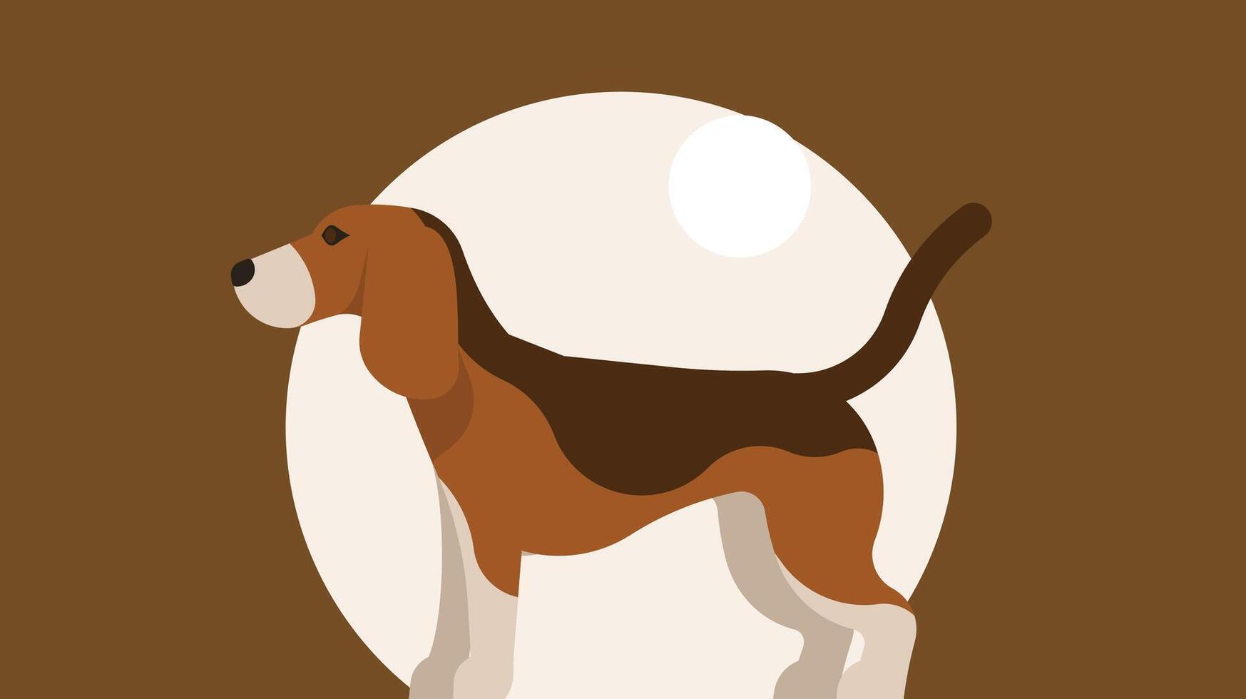 perro figura aislado vector ilustración