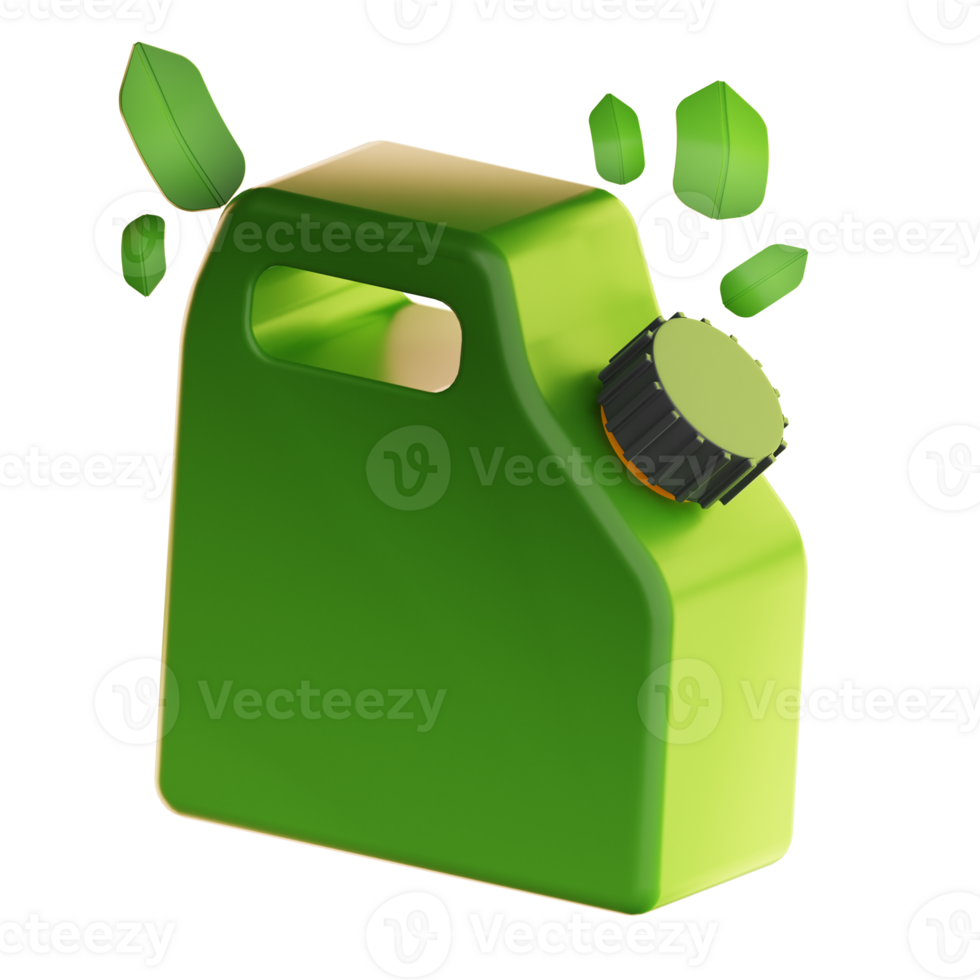 Biofuel ecology technology illustration 3d png