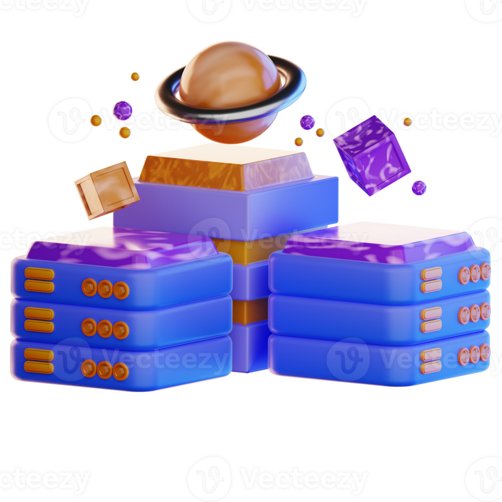 Blockchaintechnology illustration 3d png