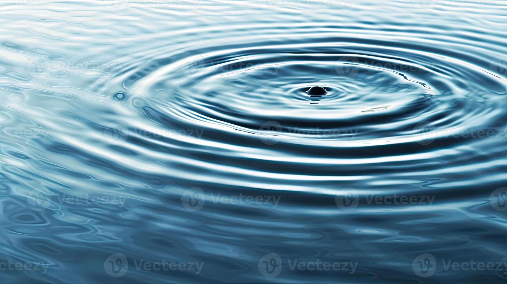 AI generated Soothing Water Ripples photo