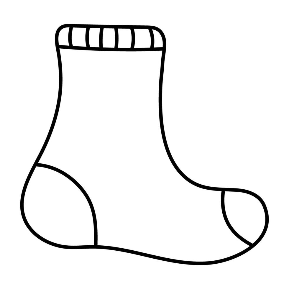 A colored design icon of sock vector
