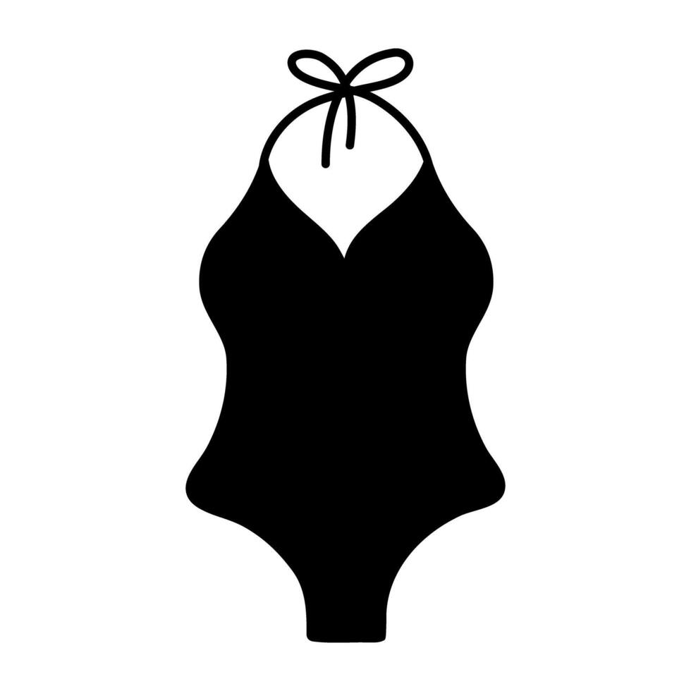 Creative design icon of swimsuit vector