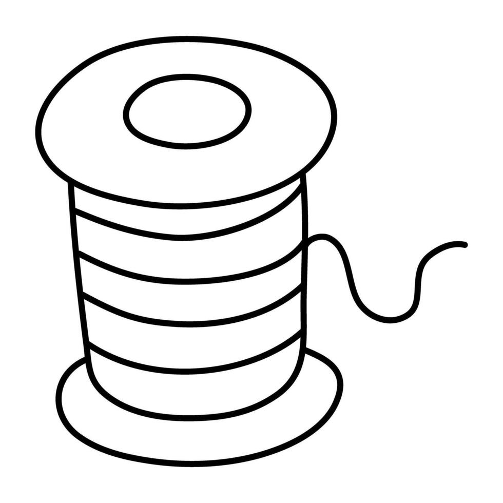 Premium design icon of thread cone vector