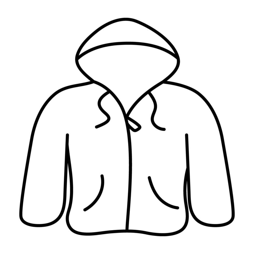 An icon design of hoodie vector